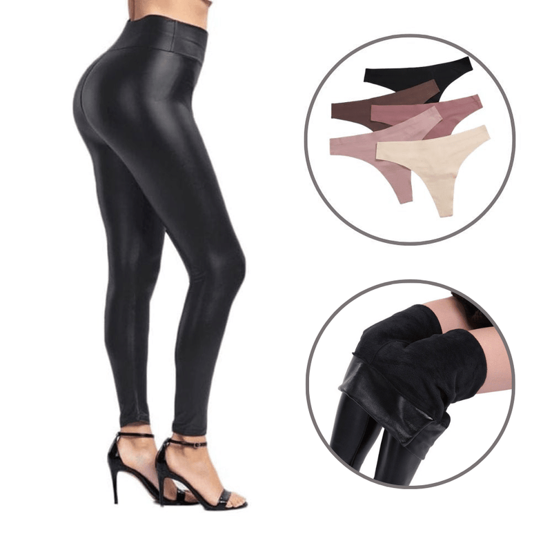 Calça Legging de Couro