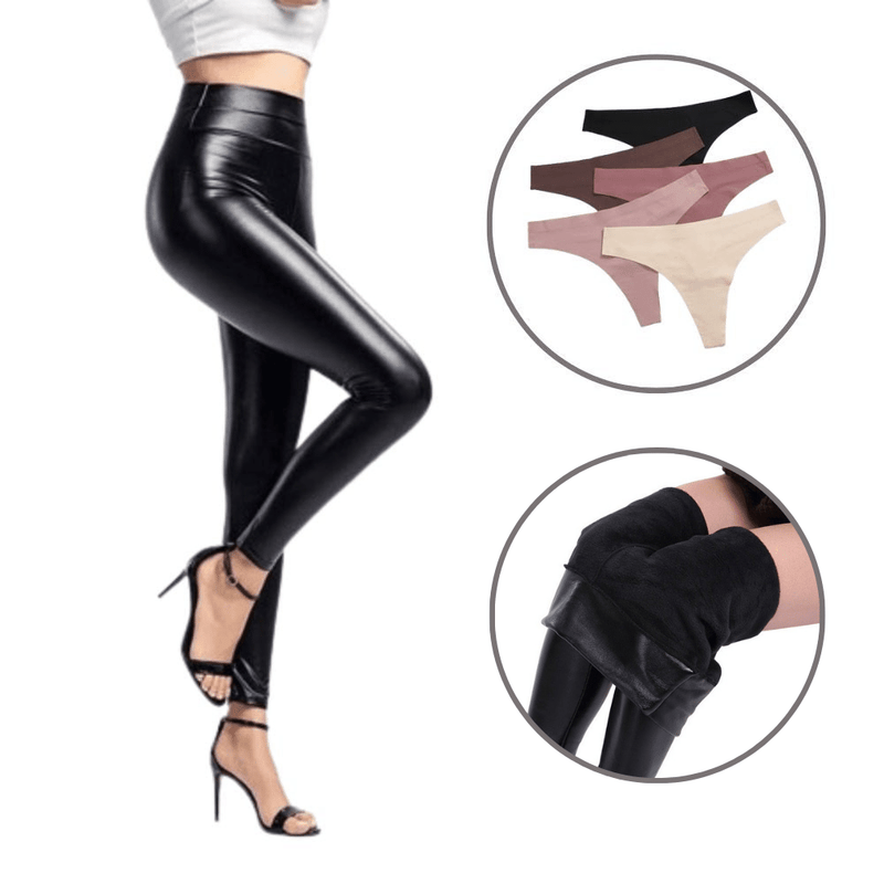 Calça Legging de Couro