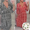 Vestido Estampado Decote V Layelle + Frete Grátis