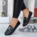 Mocassim de Couro Feminino LV